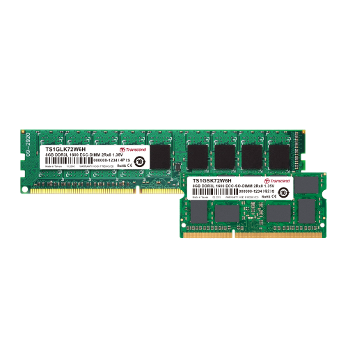 DDR3 ECC DIMMs (Low Voltage) | - トランセンド｜メモリ製品の 